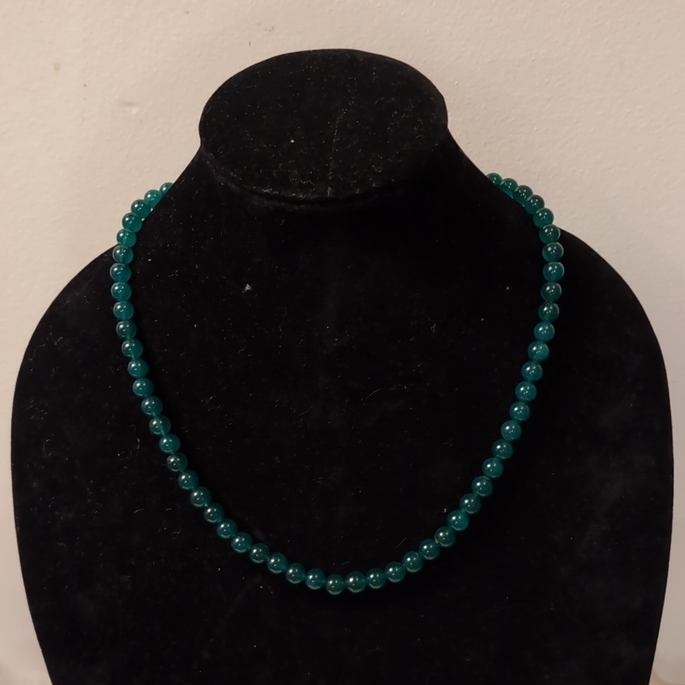 Raw Jade Beaded Necklace